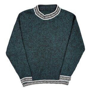 Vintage Baby Alpaca Wool Knit Sweater Traditional Pullover XS